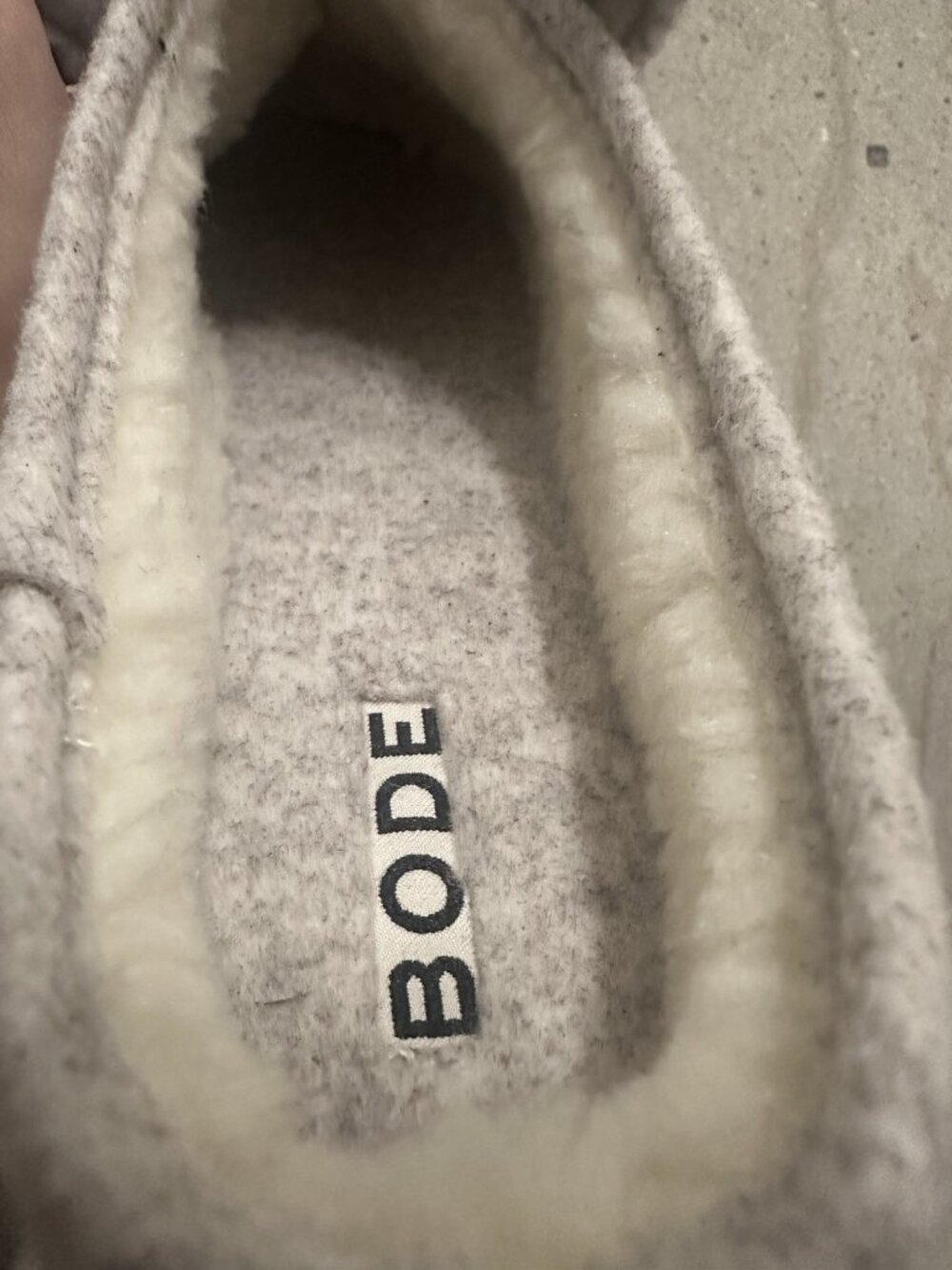 BODE Rabbit Slipper Shoes Cream & Red - Picture 10 of 10